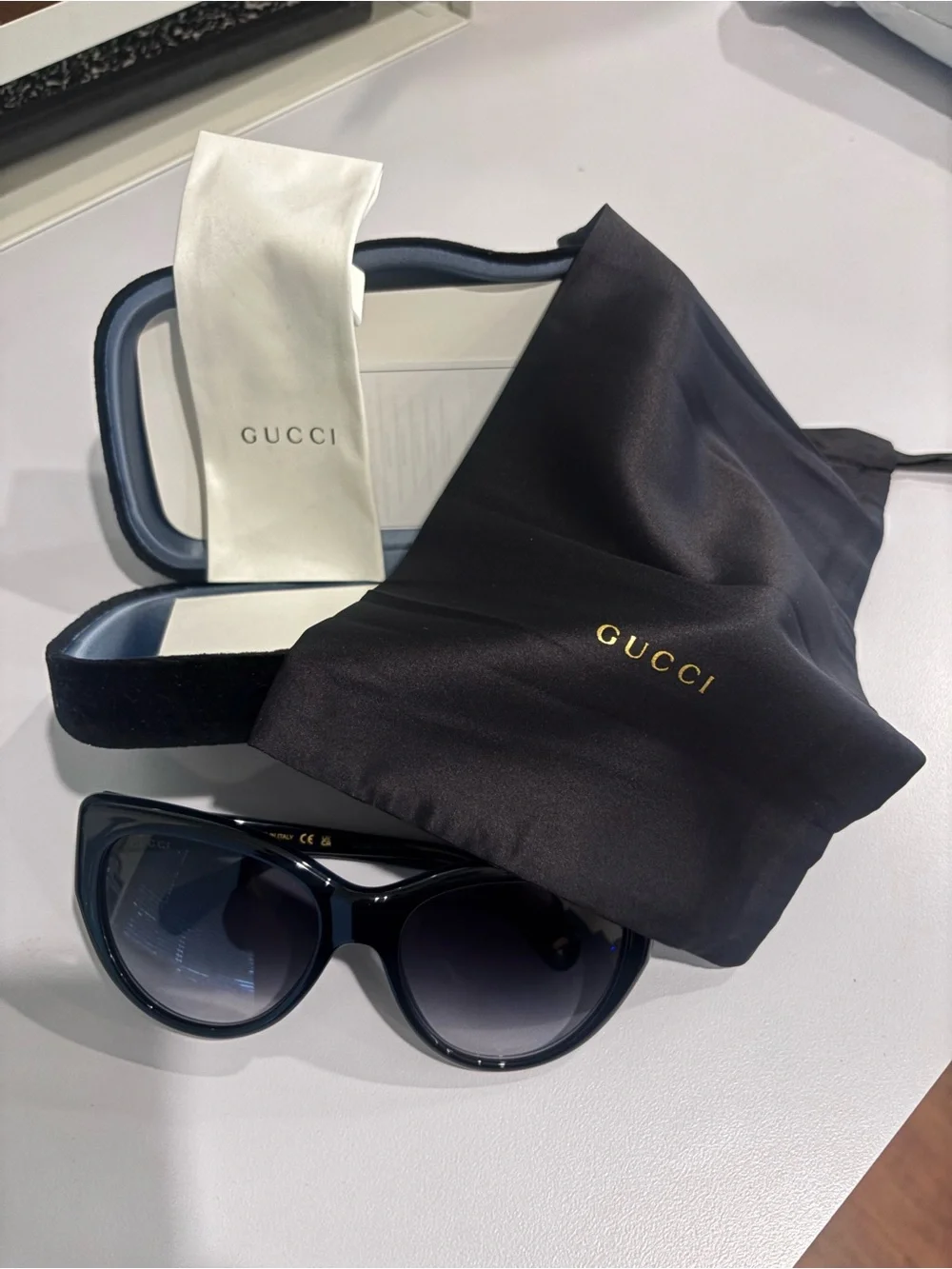 Gucci Black Cat-Eye Sunglasses GG0877S